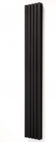 York double panel black designer radiator