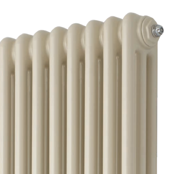 Cream column radiator close up