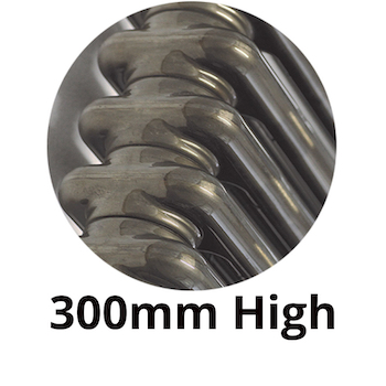 300mm High Bare Lacquered Metal Column Radiators