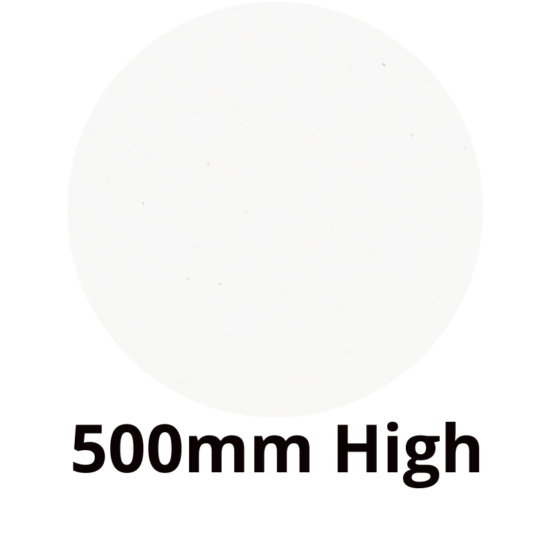 500mm High White Column Radiators