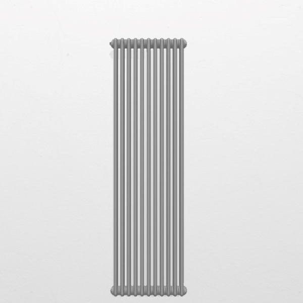 1800mm High Light Grey Column Radiator